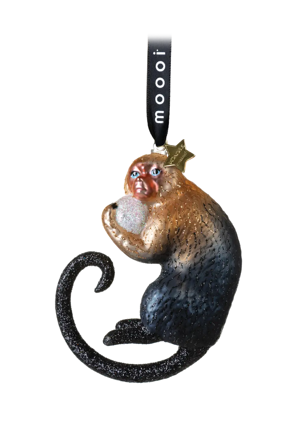 Extinct Animals Ornaments Indigo Macaque